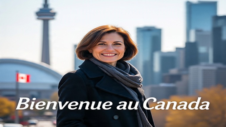 Girl standing in Canada