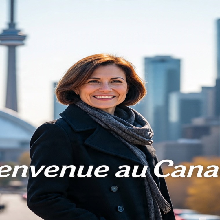Girl standing in Canada
