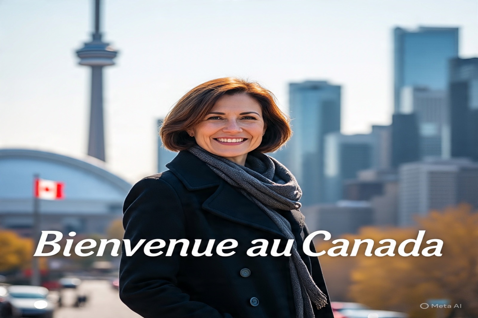 Girl standing in Canada